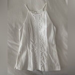 Lilly Pulitzer White Textured Top